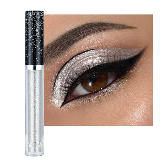 Glitter Eyeshadow liquid Pigments Metals Gloss Sparkling Smokey Eye Looks Shimmer Silver (silver)