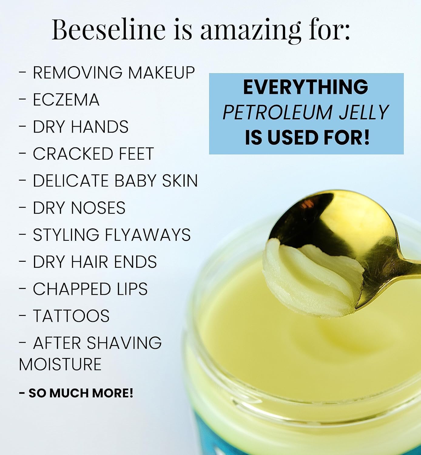 Beesalene Original Unpetroleum - 100% Natural & Hypoallergenic Alternative to Petroleum Jelly - Lips, Hands, Baby, Makeup Remover and More (2 Ounce)