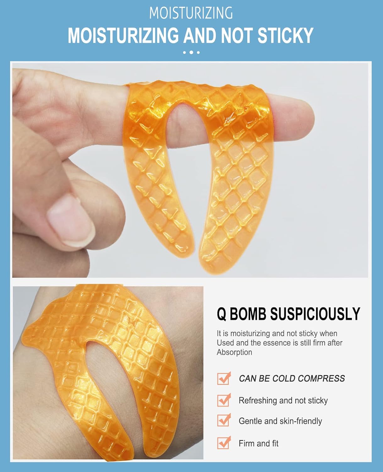 Collagen Under Eye Patches for Dark Circles and Puffiness Gold Color, Collagen Eye Masks Skincare for Puffy Eyes Gold Color