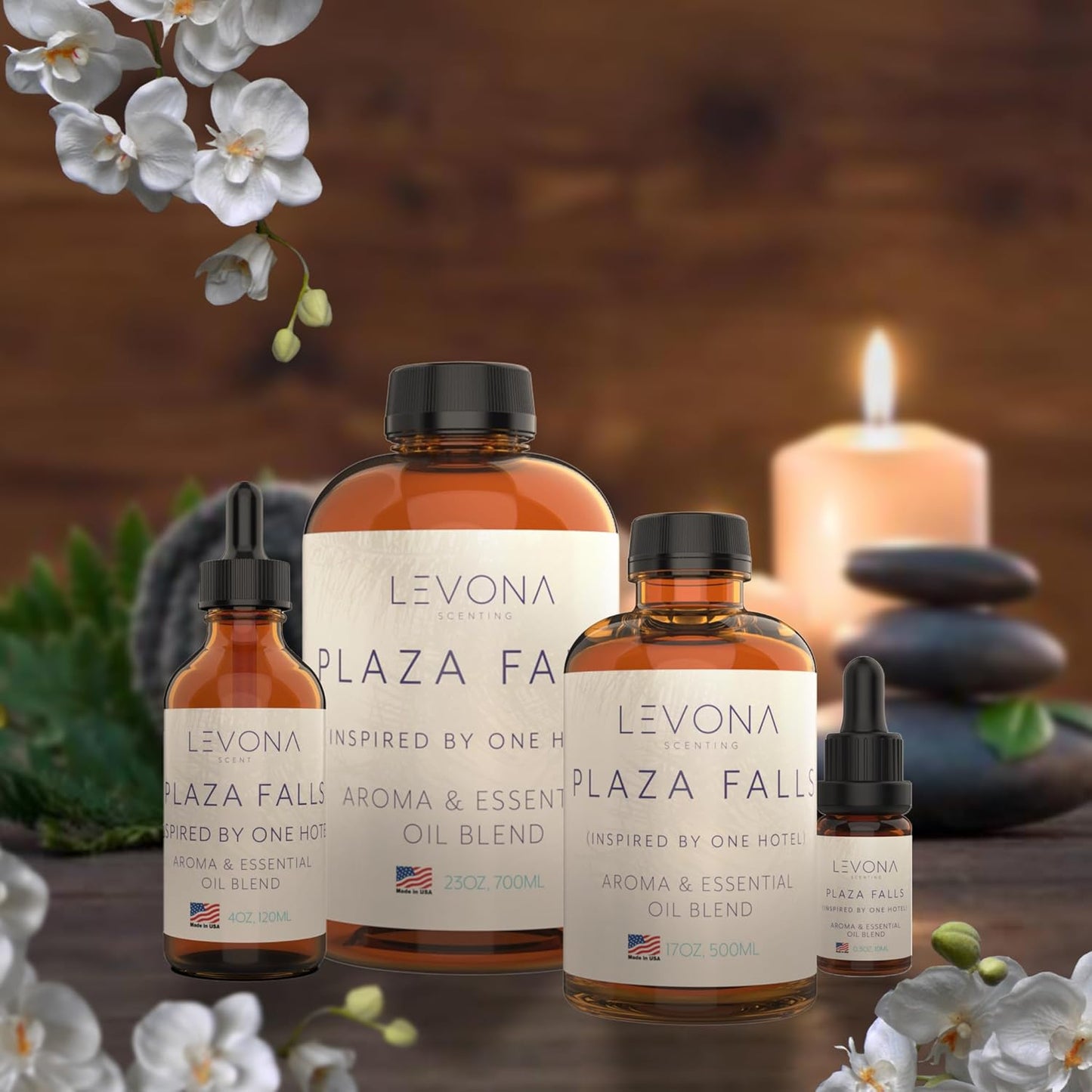 Levona Scent Home Luxury Scents: Plaza Falls Fragrance Oil Inspired by One Hotel Essential Oil - Pure Essential Oils for Diffusers for Home - Scented Oil