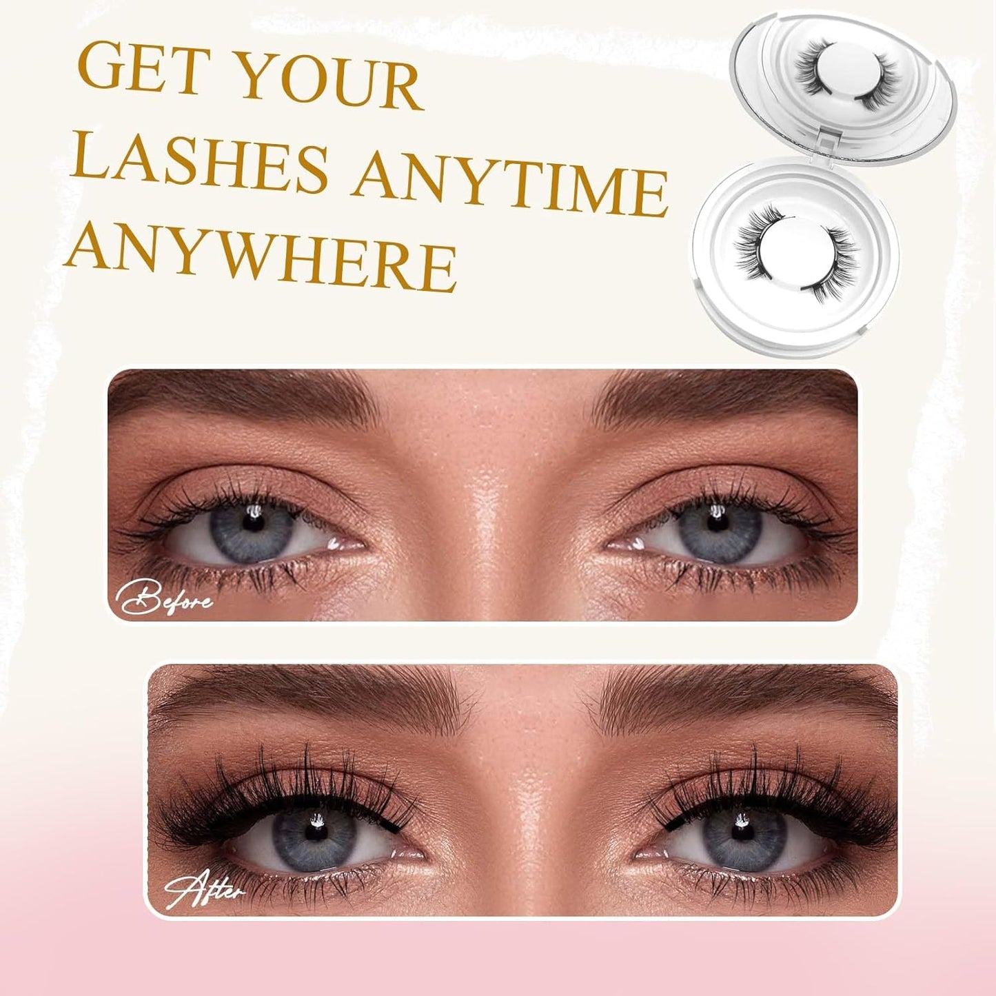 Ealra Craft Magnetic Eyelashes with Applicator,Lumentes Magnetic Eyelashes,3D Soft Flex,Reusable No Glue Needed Soft Lashes for Wmen with All-Day Wear(Natural#04)