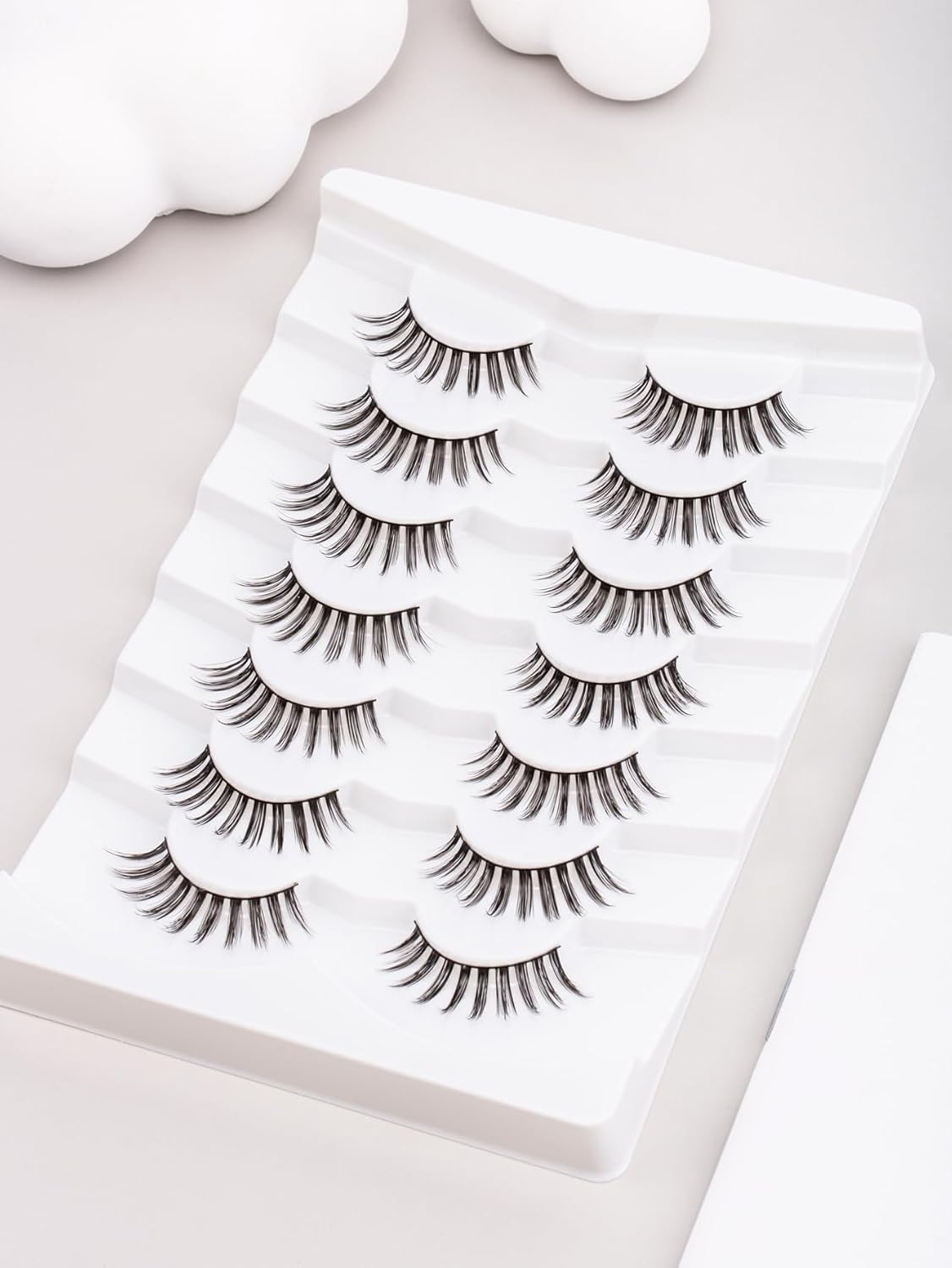 Manga Lashes Cat Eye Wispy Eyelashes Anime Lash Pack, 7 Pair