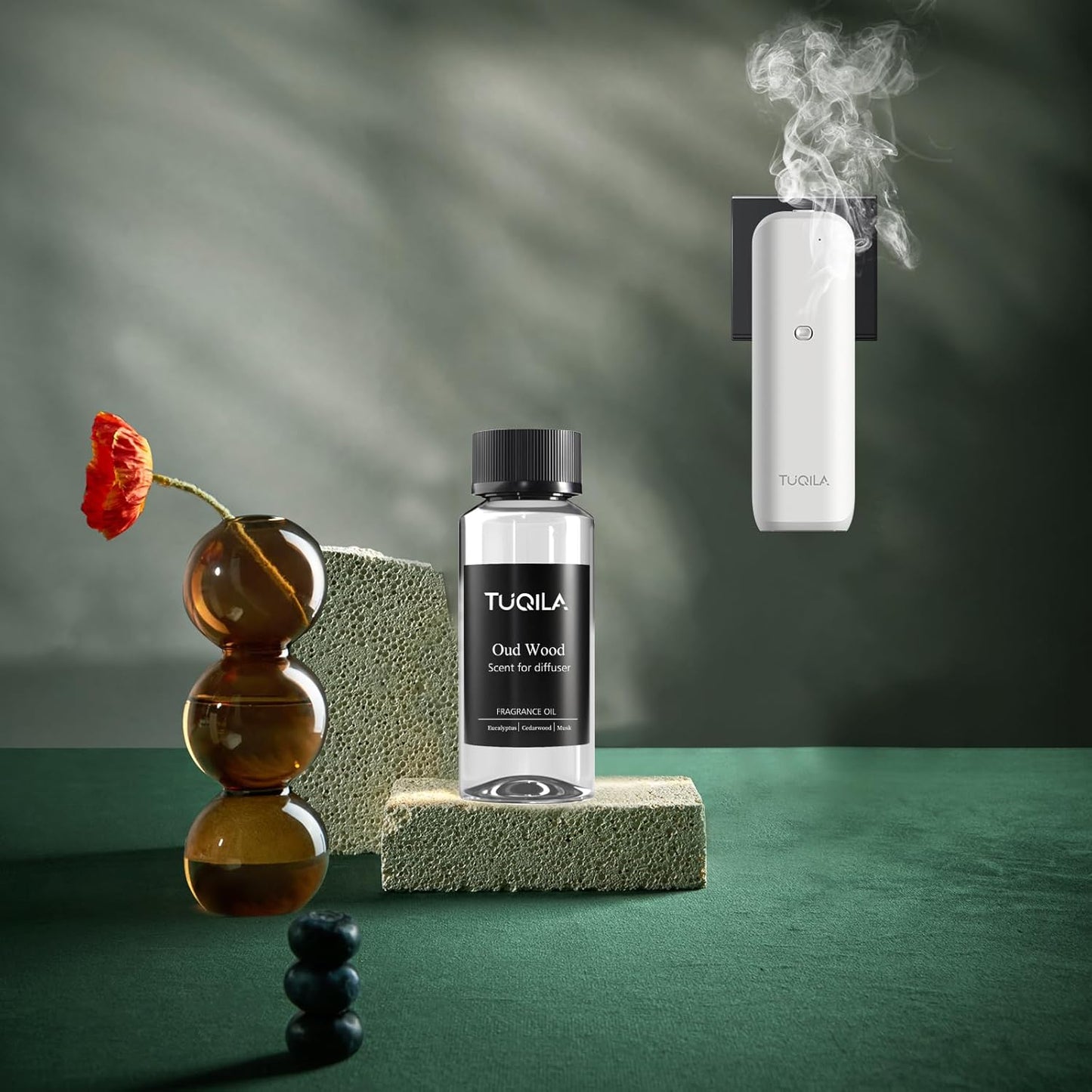 Hotel Waterless Diffuser Oil Oud Wood, Essential Scent Oil Usage Cold Air Waterless Diffuser, Luxury Scents Oils Fragrance Bottle120 ML Home Natural Flavour