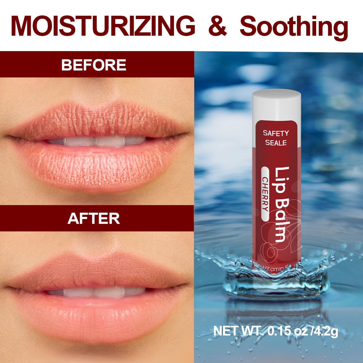 84 Pack Natural Lip Balm Bulk with Vitamin E and Coconut Oil Valentine's Day best choice - Moisturizing, Soothing, and Repairing Dry and Chapped Lips - 14 Flavors - Non-GMO