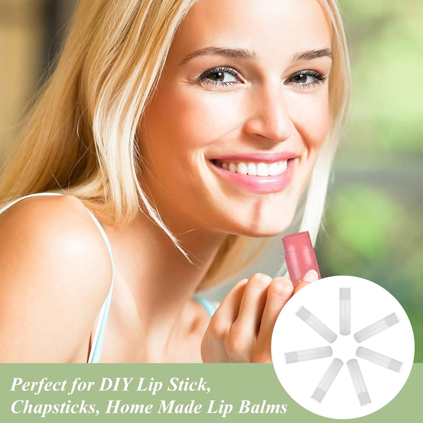 100Pcs Lip Balm Tubes 5g/5ml Empty Chapstick Tubes with Filling Tray And Spatula, Lipsticks Filling Tubes Plastic DIY Lip Balm Kit Clear Lip Balm Containers with Caps for Women Girl DIY Make Up Gift