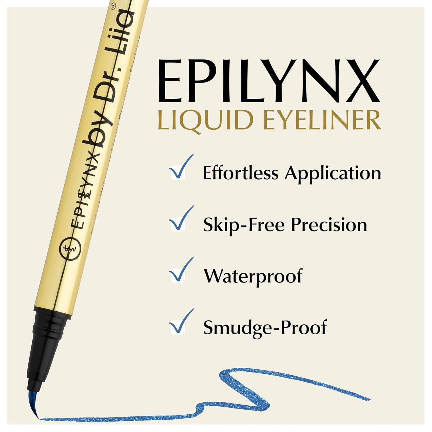 Waterproof Eyeliner - Smudge-Proof Liquid Eyeliner Pen with Precision Tip for Smooth, Long-Lasting Application - Vegan, Hypoallergenic & Gluten-Free Eye Liner - 2mL Shimmer Royal Blue