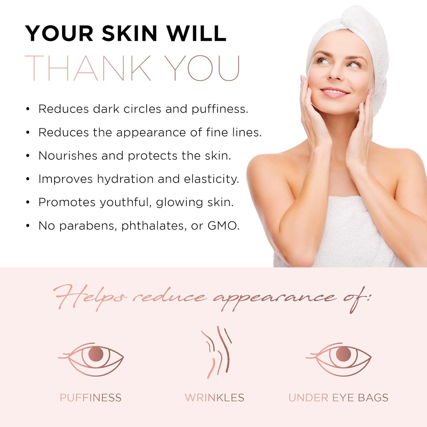 AZURE Rose & Collagen Hydrating Under Eye Pads - Anti Aging, Revitalizing & Moisturizing Eye Mask Patches - Reduces Fine Lines, Wrinkles, Dark Circles & Puffiness - Skin Care Made in Korea - 5 Pairs