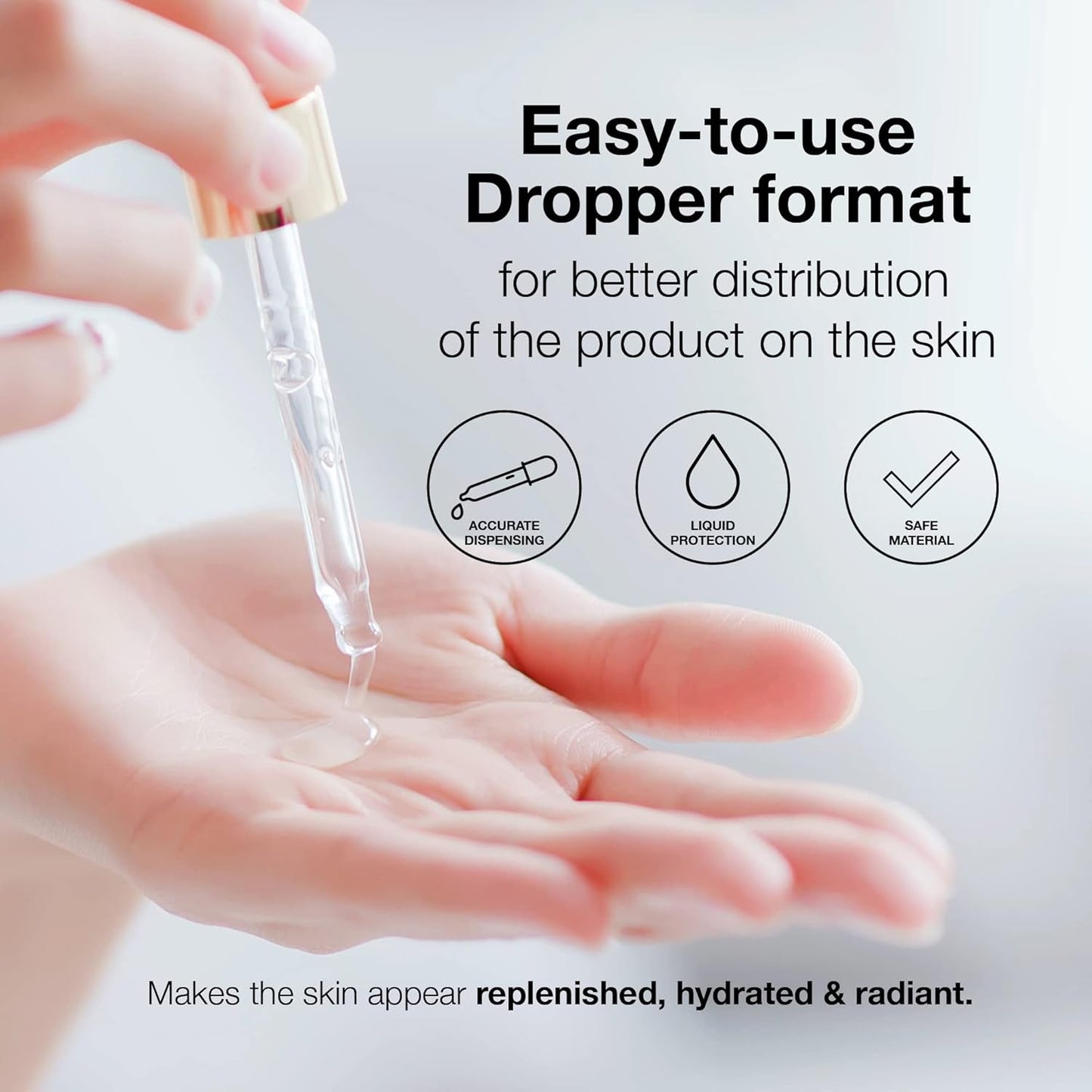 LULLAGE Splendor Radiance Hyaluronic Acid & Vitamin C Serum for Face, Revitalizing Vitamin C Face Serum with Niacinamide to Replenish & Firm the Skin, 1 Fl Oz Dropper Bottle