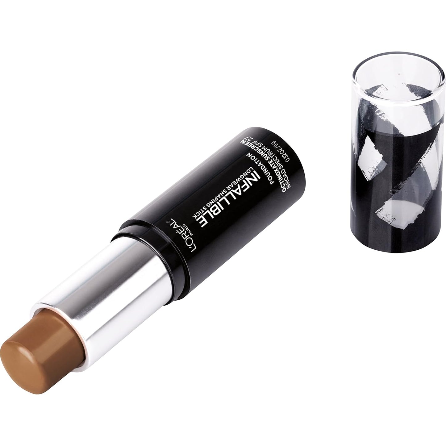 L'Oreal Paris Makeup Infallible Longwear Shaping Stick Foundation, 411 Chestnut, 1 Tube, 0.32 Ounce