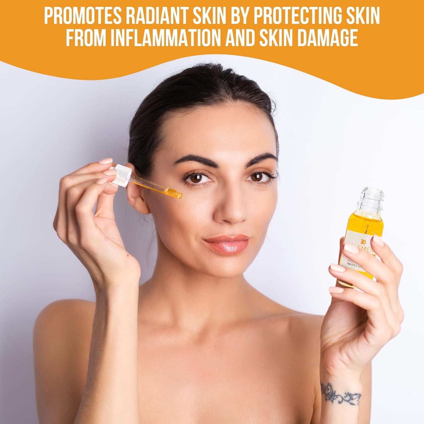 C Berry Oil Serum with Vitamin C, Sea Buckthorn, Rosehip, Jojoba, Squalane - Reduces Hyperpigmentation, Age Spots, Scars, Fine Lines - Nail and Cuticle Treatment - Glowing Skin, 1 fl. oz