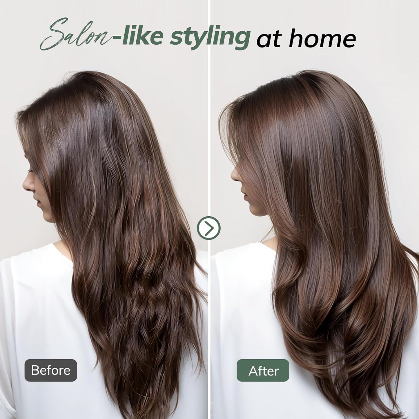 Round Brush for Blow Drying, Nano Thermal Ceramic & Ionic Tech Hair Brush with Boar Bristles, Professional Round Barrel Brush for Styling, Curling and Straightening by Sndyi (2.3Inch, Barrel 1.3 Inch)