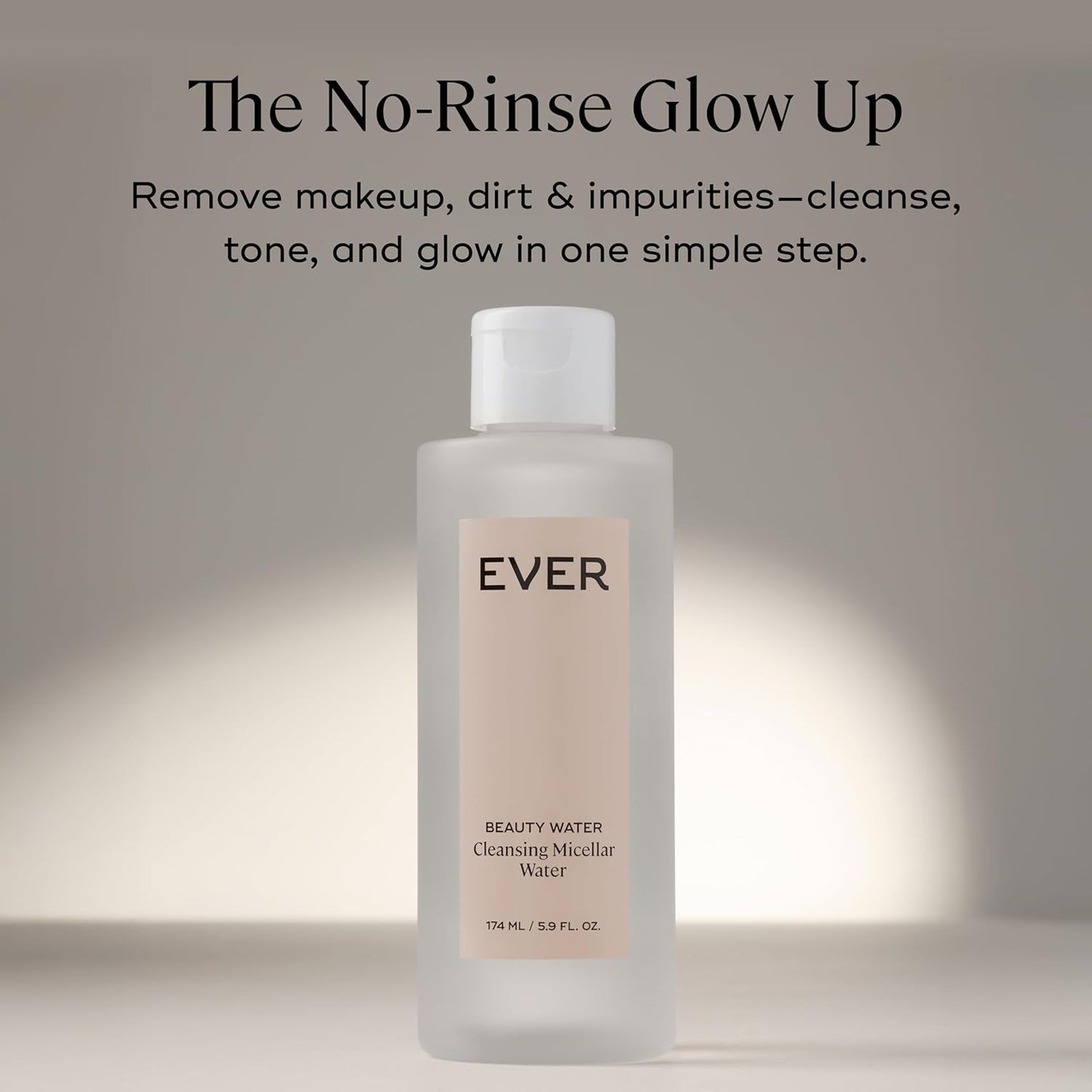 EVER Beauty Water - Cleansing Micellar Water, Eye Makeup Remover, Rose Water Cleanser, Sensitive Skin Water Makeup Remover