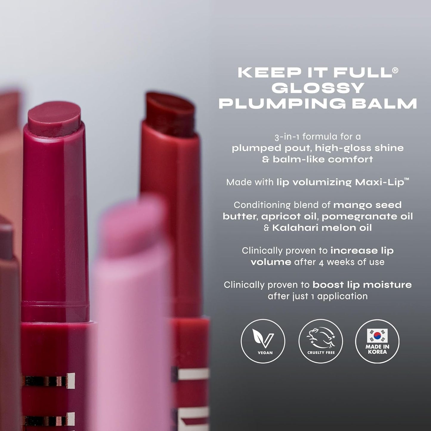 Milani Lip Plumper, Keep it Full Glossy Plumping Balm, Peptides for increased Lip Hydration & Volume - 170 Spice