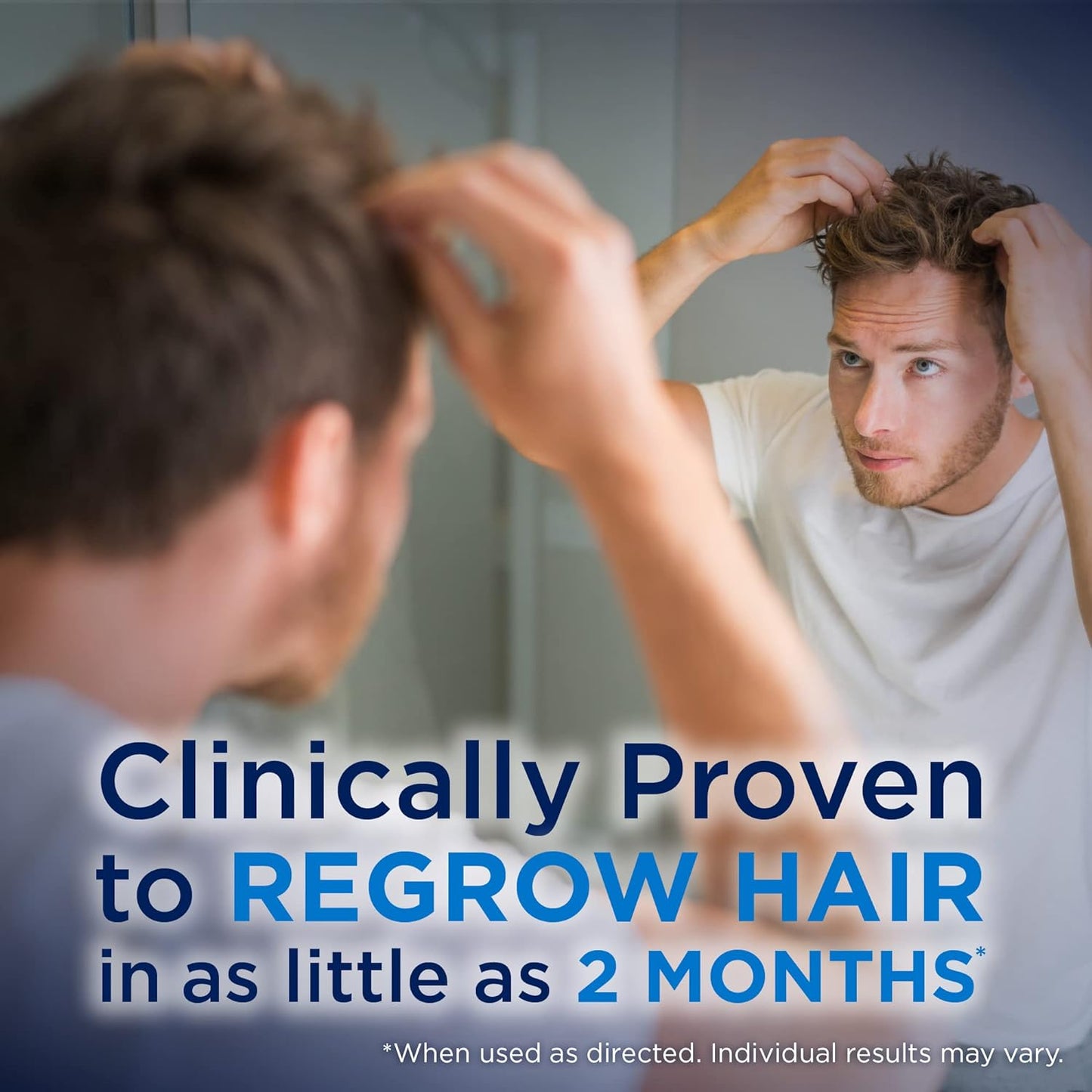 Amazon Basic Care Minoxidil Topical Aerosol, 5% Foam, Hair Regrowth Treatment for Men, 6-month Supply, Unscented, 2.11 oz (Pack of 6)