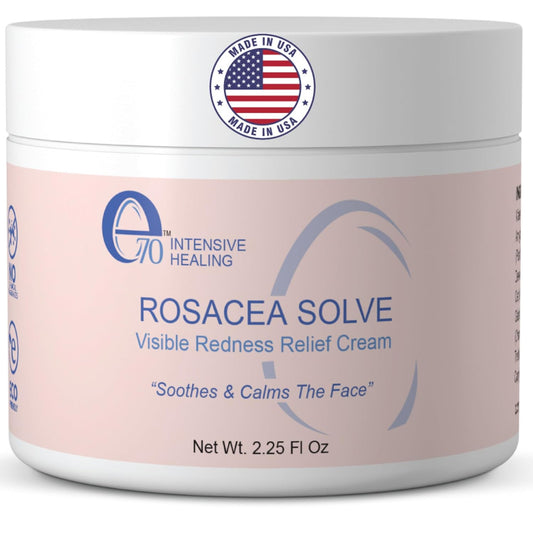 Rosacea Treatment for Face Skincare Cream for Women & Men (Pack of 1) - Gentle Moisturizer Redness Reducing Skin Care - with Aloe Vera & Hyaluronic Acid - Day-Night, Made in USA (2.25 fl. oz.)