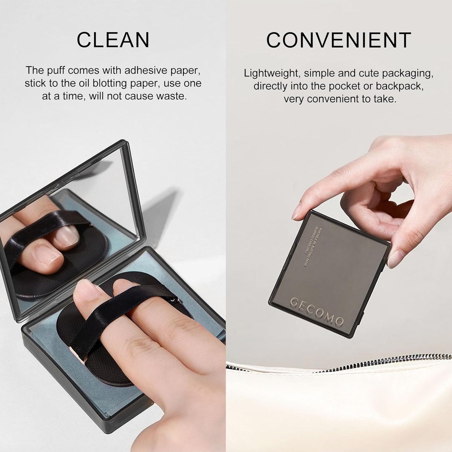 KYDA 200 Sheets Bamboo Charcoal Oil Blotting Paper with Mirror and Puff, Refills Included, Face Oil Absorbing Sheets, Makeup Friendly Oil Control Paper, Travel Size Oil Control Film