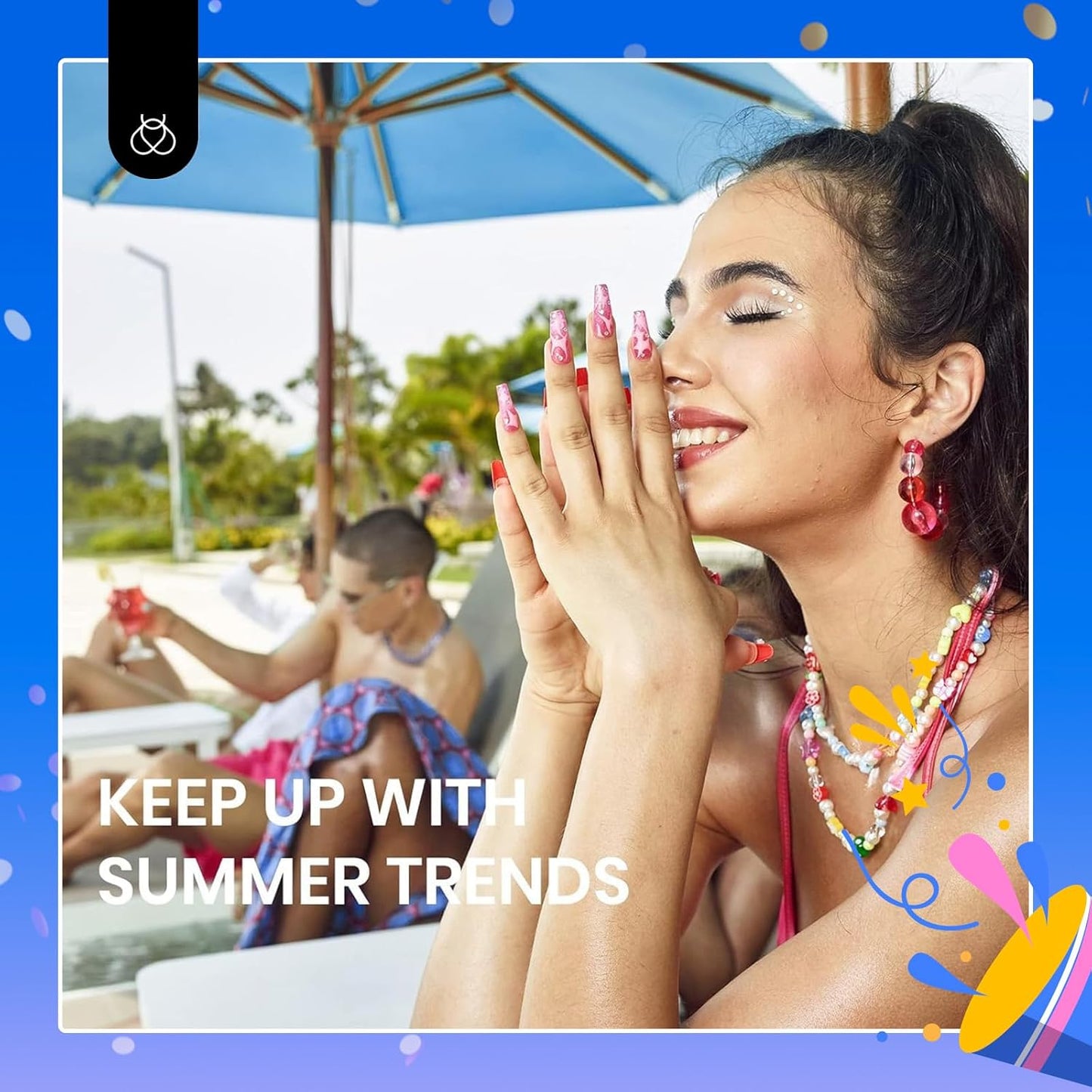 Beetles Rainbow Gel Polish Set, 20 Colors Glitter Pink Red Green Blue Bright Rainbow Collection Colorful Gel Polish Nails Sparkle Gel Base Glossy & Matte Top Coat UV Gel Gift for Women & Girls