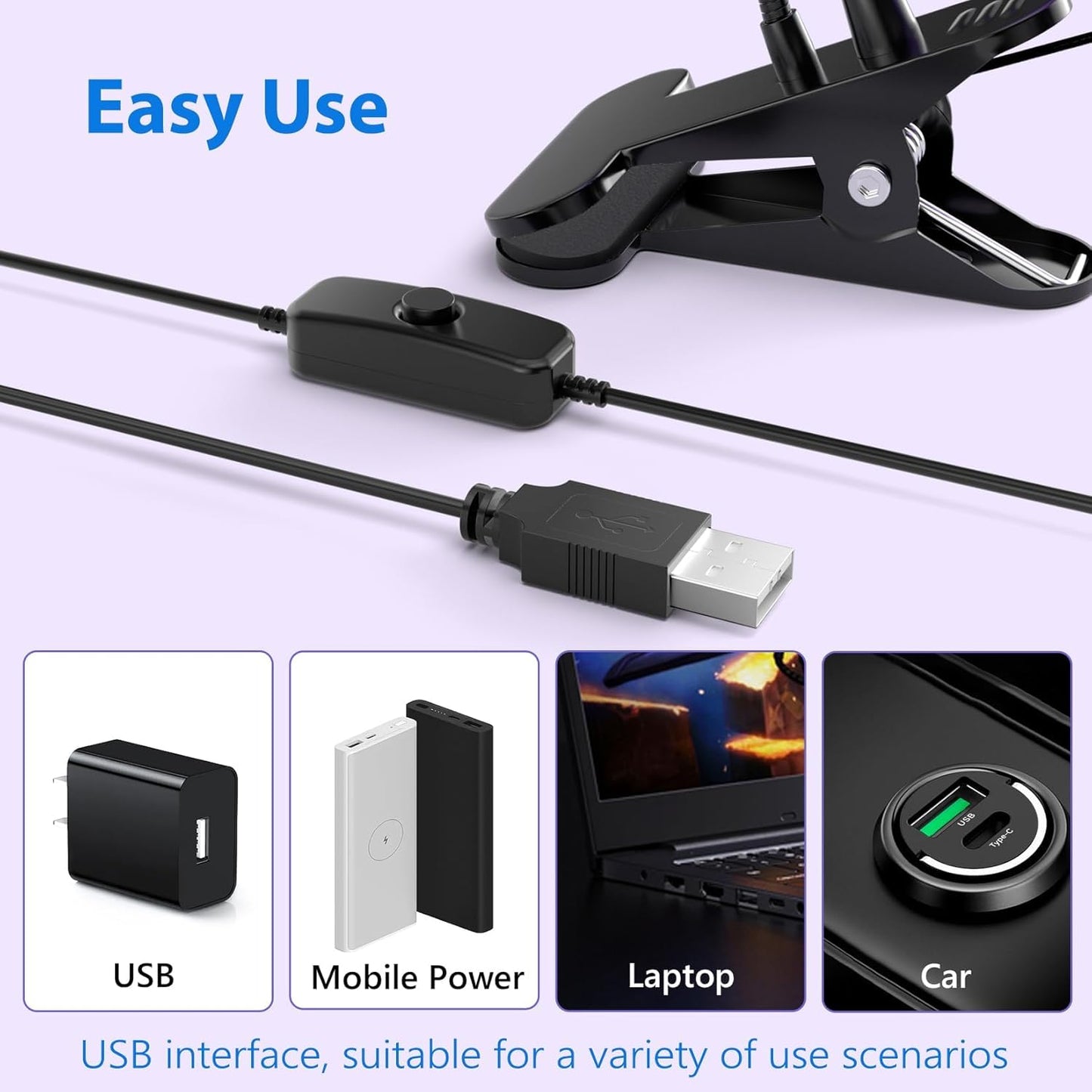 AORAEM LED Nail Lamp LED Light for Nails Quicky-Dry Gooseneck UV Nail Light with Phone Holder, Nail Dryer for Gel Polish with Portable Curing Lamp for Professional Home DIY Salon