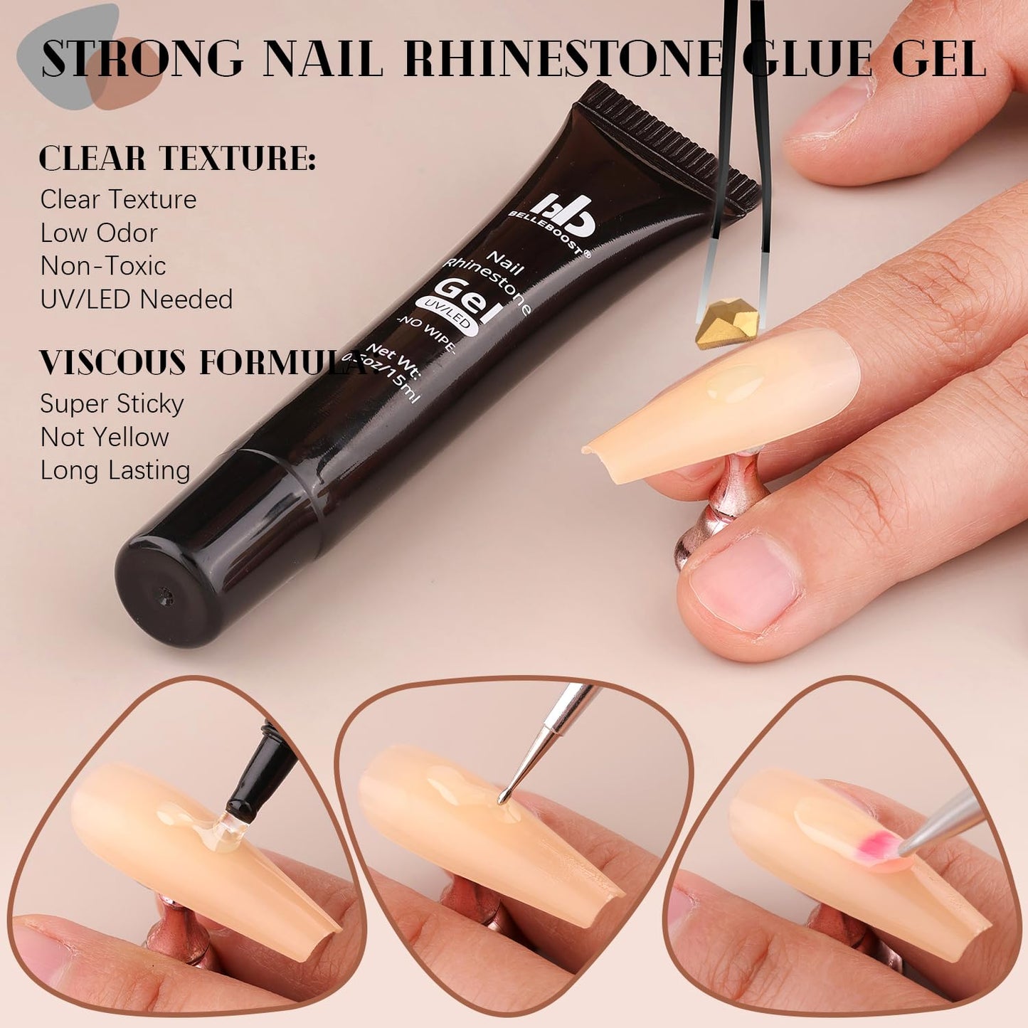 1680Pcs Mineral Gold Glass Nail Rhinestones 180Pcs Multi Shapes Flatback Nail Gems + 1500Pcs 1.5-4mm Round Crystal with Rhinestones Glue Gel, Manicure Nail Charms Diamond Gemstone for Nail Art