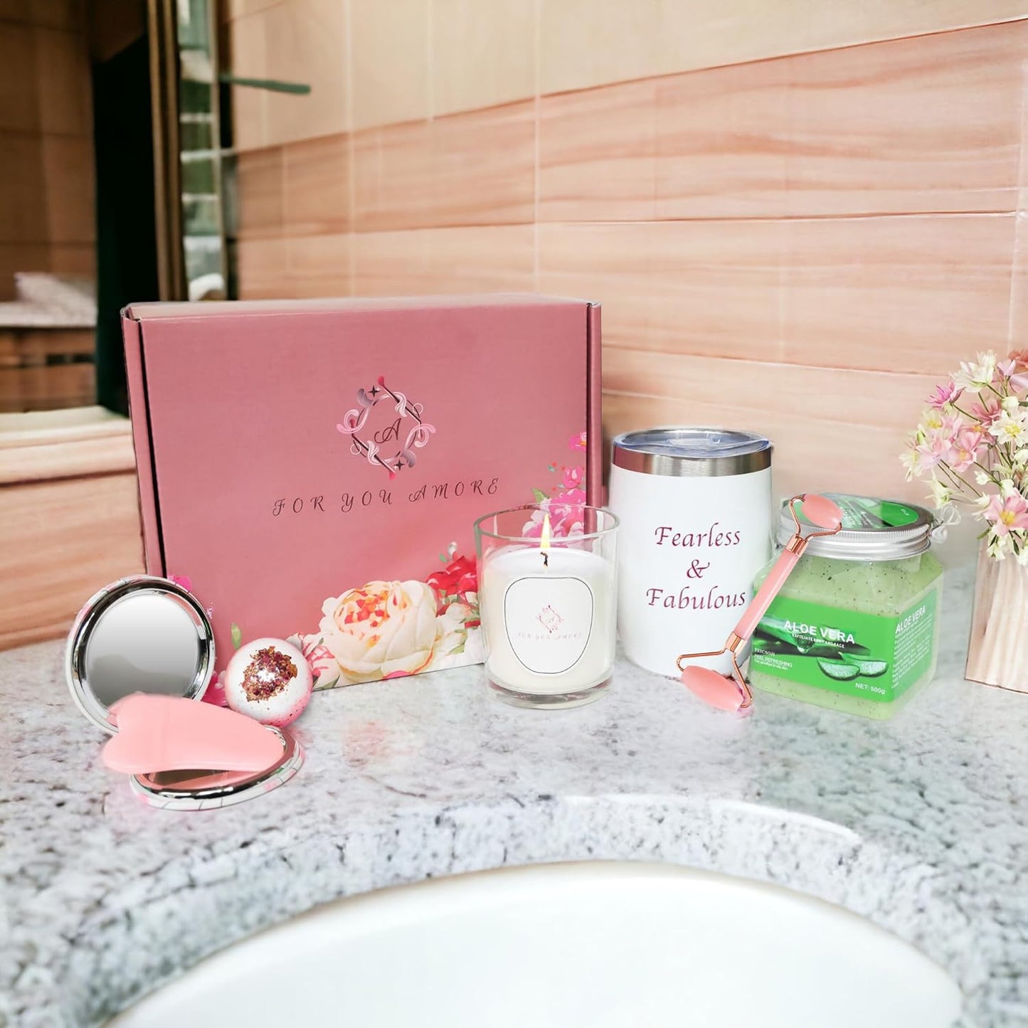 Relaxing Spa Care Package, Thinking of You Gifts for Women, Gifts for Women, Birthday Baskets, Get Well Soon Gifts, Her, Sister, Mom, Best Friends