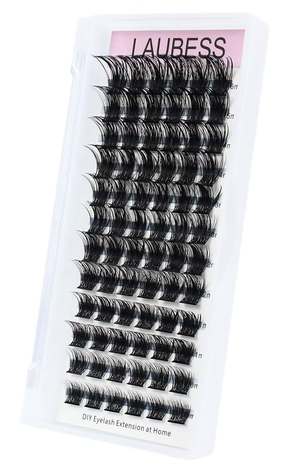Lash Clusters 72pcs Individual Lashes Wispy Cluster Lashes Reusable Eyelash Clusters DIY Eyelash Extension Soft Individual Lash Extension Supplies (01-0.07D, 16mm)
