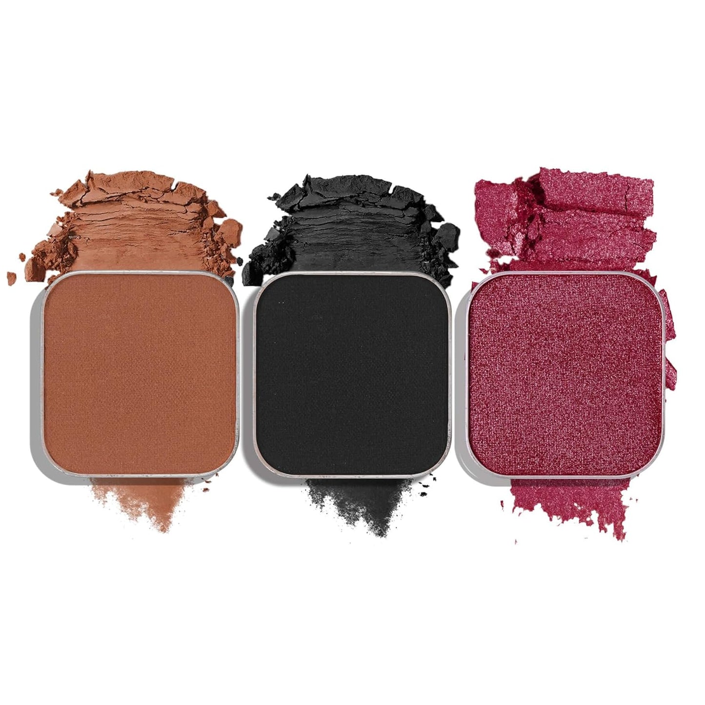 3-Color Eyeshadow Combo Pack – Matte & Shimmer Neutral Shades,Powder, Highly Pigmented, Long-Lasting, Refills Pans for Custom Magnetic Palette