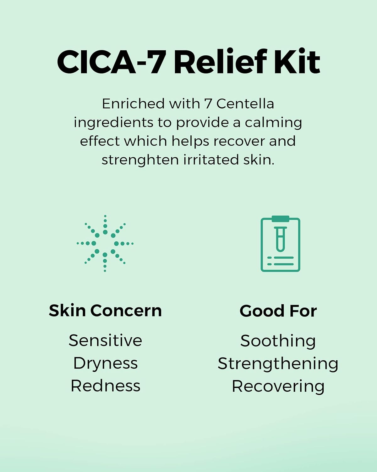 COSRX CICA Relief Kit | Toner, Serum, Cream with Centella Asiatica | Sensitive Skin, Soothing, Moisturizing | Travel Size Set, Gift Set, Korean Skincare, Not Tested on Animals, Paraben Free