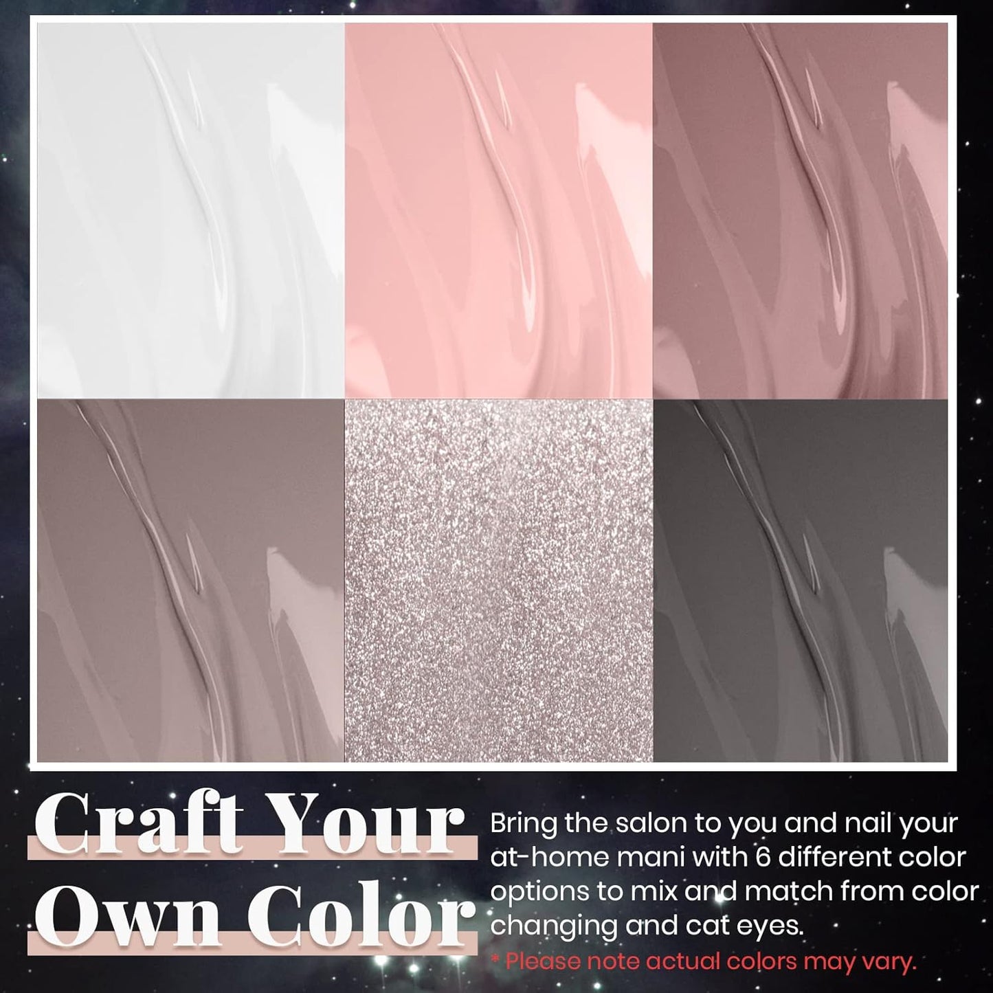 Beetles Nude Gray Gel Nail Polish Set, 6 Colors Nude Neutral Gel Polish Pink White Beige Grey Gel Polish Brown Taupe Gel Nail Polish Elegant Nail Art Manicure Kit Gifts for Women