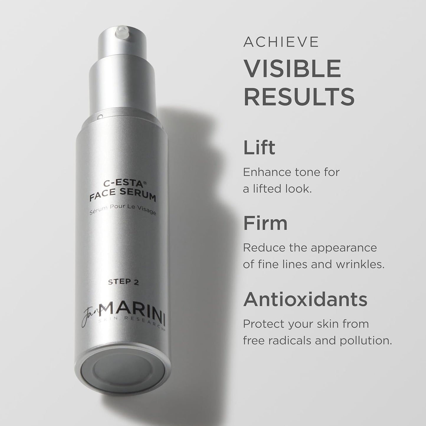 Jan Marini Skin Research C-ESTA Serum - Antioxidant-Rich Beauty Product for Dry, Oily & Normal/Combo Skin - Lifting & Firming Serum with Vitamin C - 1 fl oz