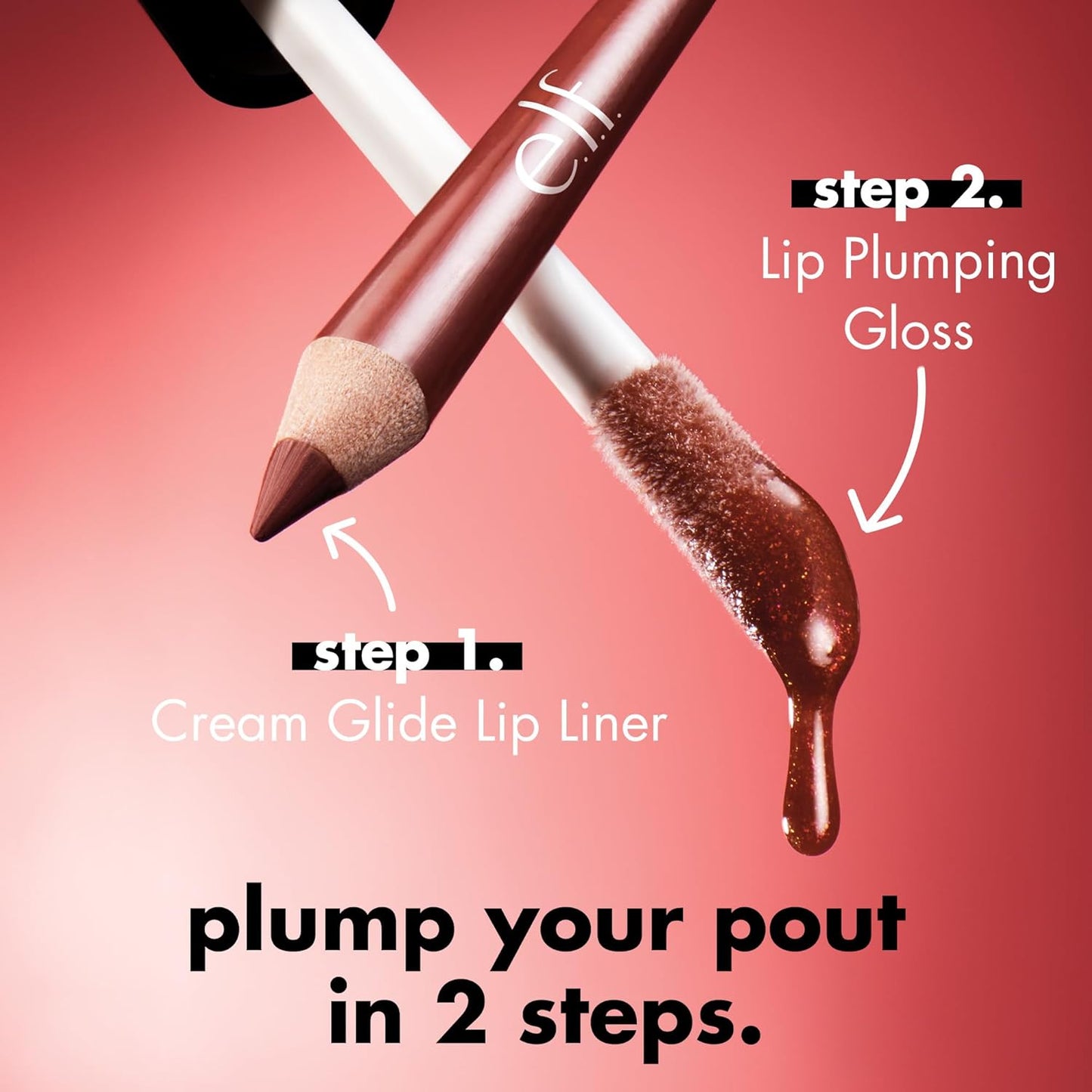 e.l.f. Lip Plumping Gloss, High-Shine Sheer Color, Hydrates & Creates Fuller Lips With Vitamin E, Vegan & Cruelty-Free, Sweet Talker, 0.1 Fl Oz