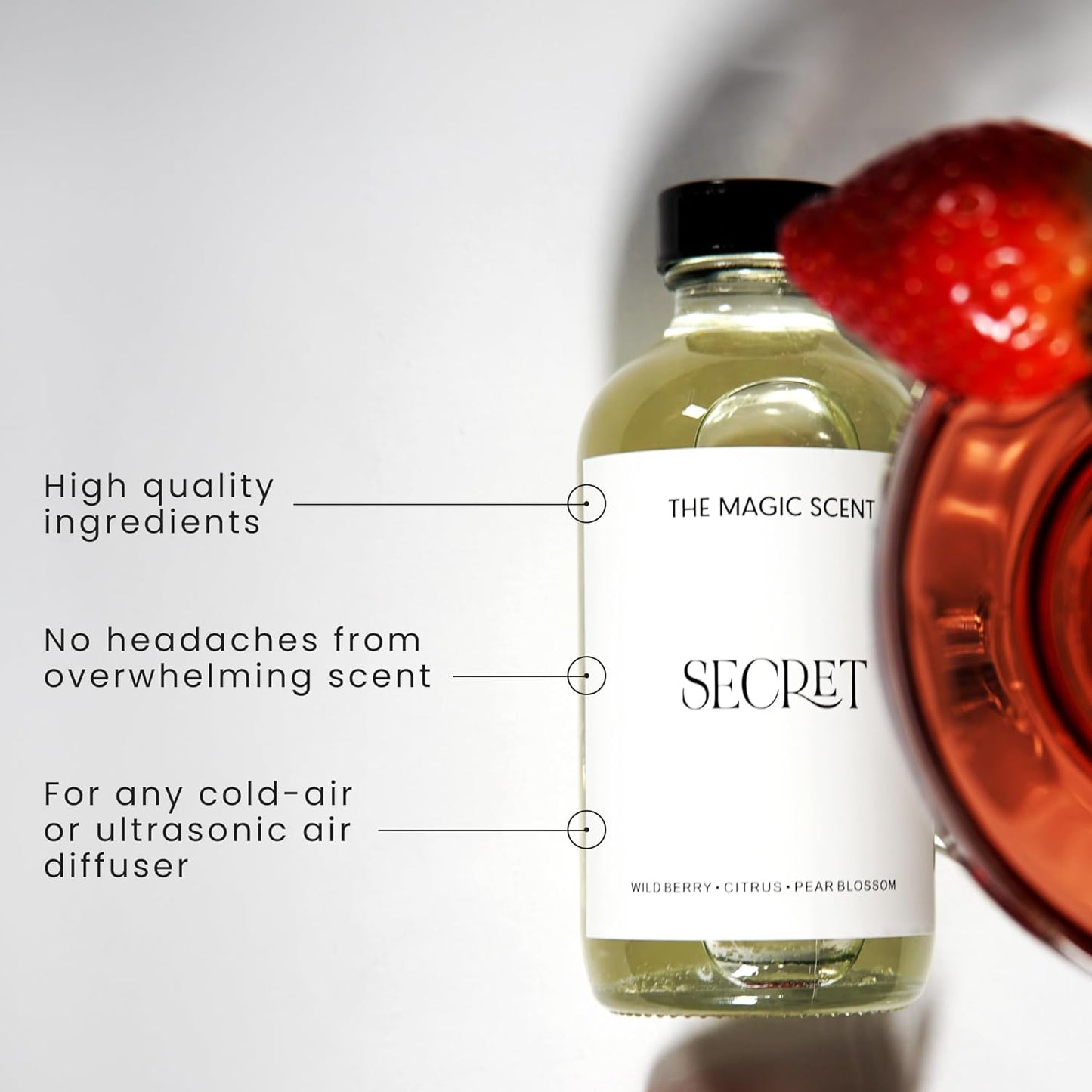 Secret Diffuser Oil - Hotel & Home Luxury Scents - Diffuser Oil Scents for Home Designed for Use in All Diffusers - 16.5 fl oz, 500 mL