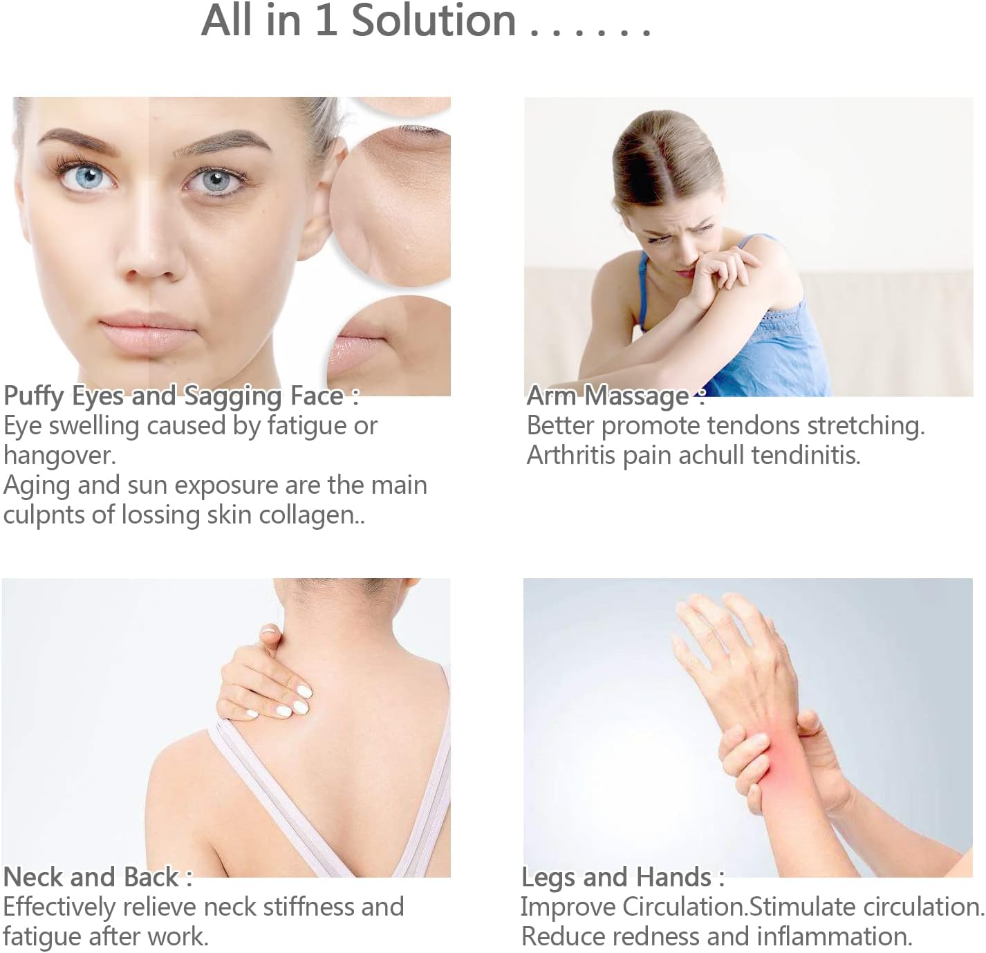 Ice Roller for Face,Cold Facial Massager for Eye Puffiness,Skin Care Tools for Migraine Relief and Blood Circulation (Green)