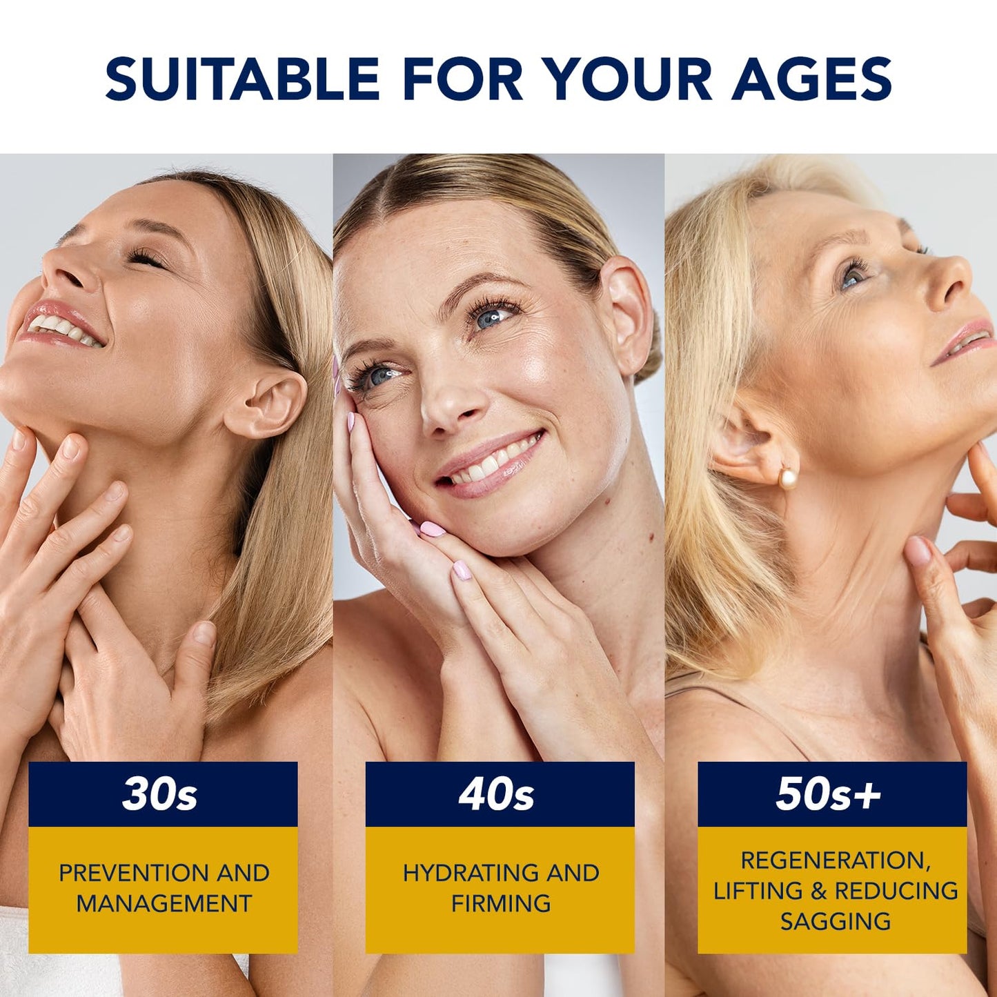 Korean Neck Cream for Firming & Tightening: Neck & Chest Anti-Aging Treatment for Crepey Sagging Skin & Wrinkles