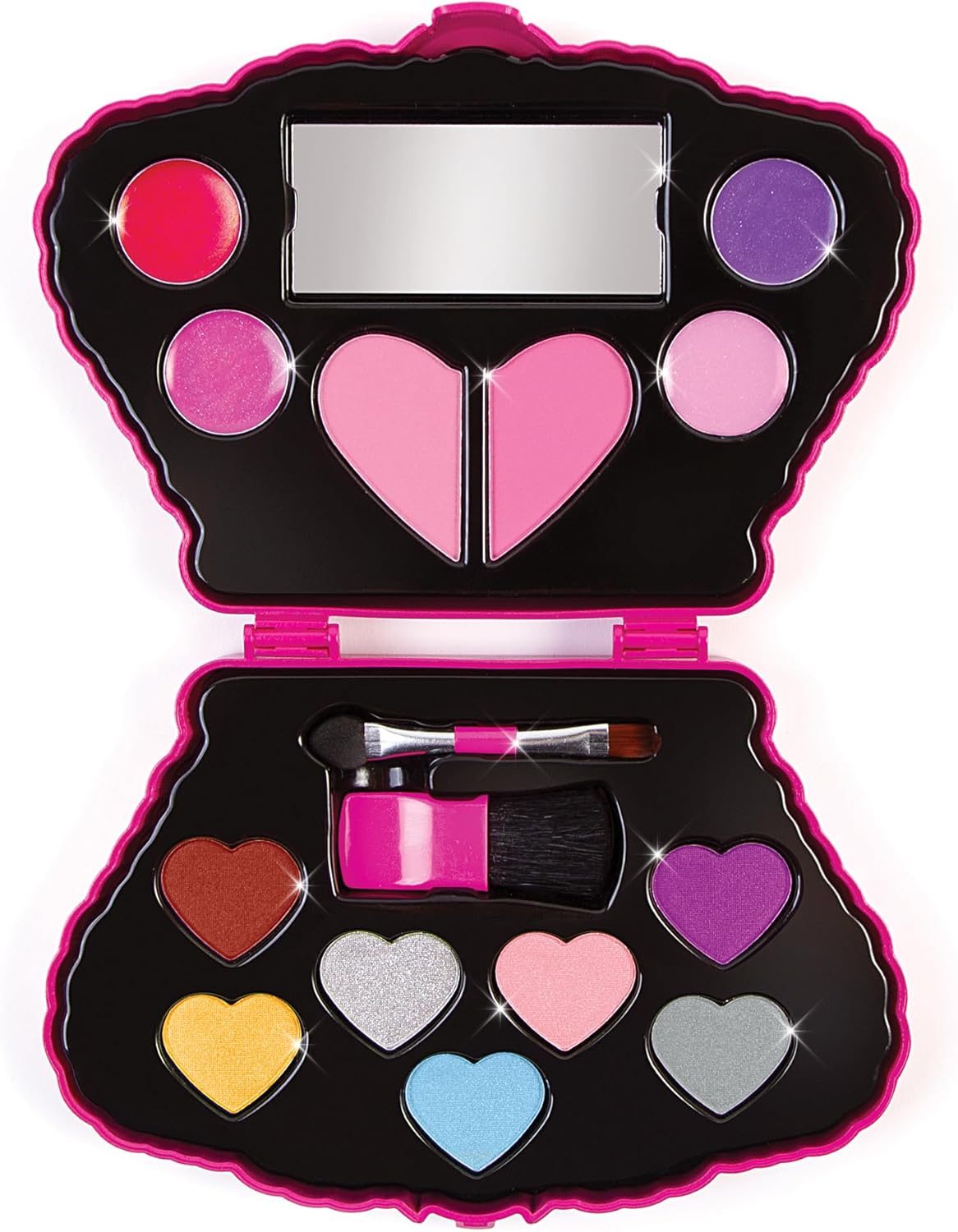 Make It Real: Juicy Couture Bejeweled Beauty Cosmetic Compact - Glam for Eyes, Lips & Face, Crown Shaped Makeup Case, Girls & Kids Ages 6+
