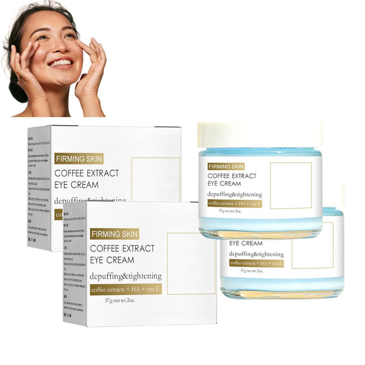 2Pcs Caffeine Eye Cream, Caffeine Eye Cream For Dark Circles And Puffiness, Korean Retinol Fix Eye Cream For Tightening And Firming Skin
