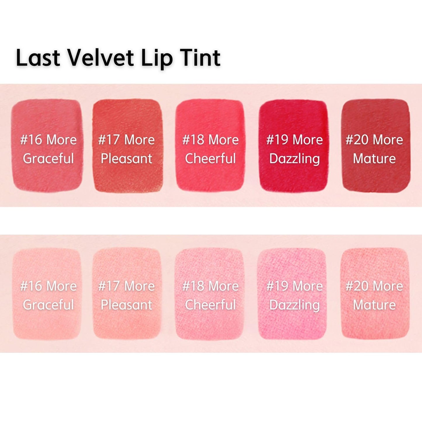 BBIA Last Velvet Lip Tint - Soft & Creamy Matte Finish Lip Stain, Blur Effect with Velvety Texture, Long-Lasting, High Pigment, Lightweight, Non-Drying, Korean Lip Makeup (20 MORE MATURE)