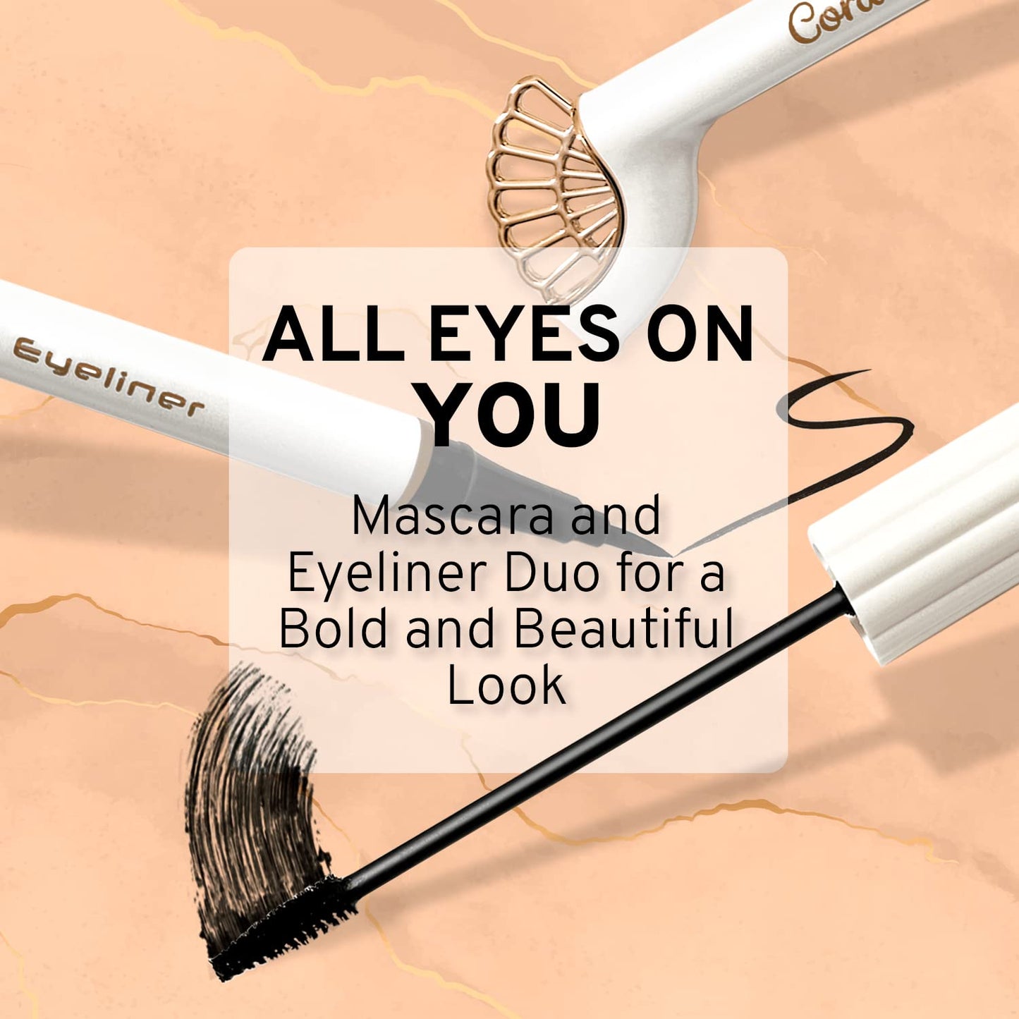 Shell Makeup Set - All in One Makeup Kit for Women with Compact BB Cream Powder, Eyeshadow Palette with Brown Shades, Eye Shadow Brush, Mascara, 3 Lipsticks, Necklace - Make Up Gift Set Box