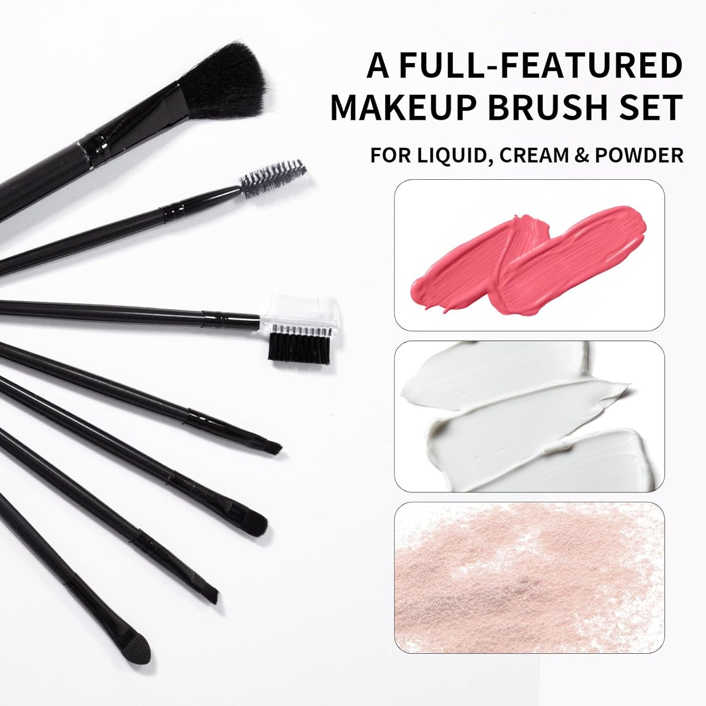 Makeup Set Full Kit for Girls Teens Women, Makeup Present Set, Includes Eyeshadow, Foundation, Mascara, Face Blusher, Eyebrow Pencil, Eyeliner, Brushes, Lip Gloss, Sponge, Cosmetic Bag