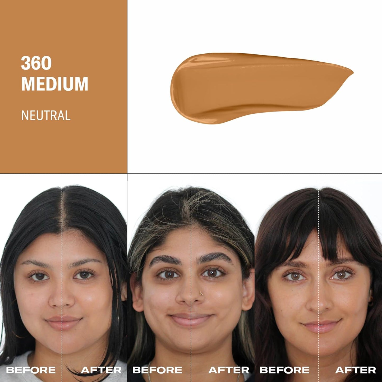 Youthforia Date Night Skin Tint Serum Foundation, Light-Medium Coverage, Hydrating Formula, Vegan & Cruelty-Free, 360 Medium - Neutral