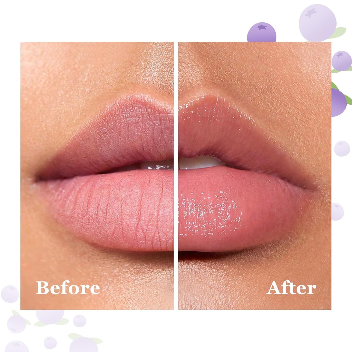 Boobeen Fruit Lip Balm Stick, Lip Repair Stick for Dry Cracked Lips, Moisturizing Lip Care Reduce Fine Lines, Hydrating Lip Balm for Men & Women