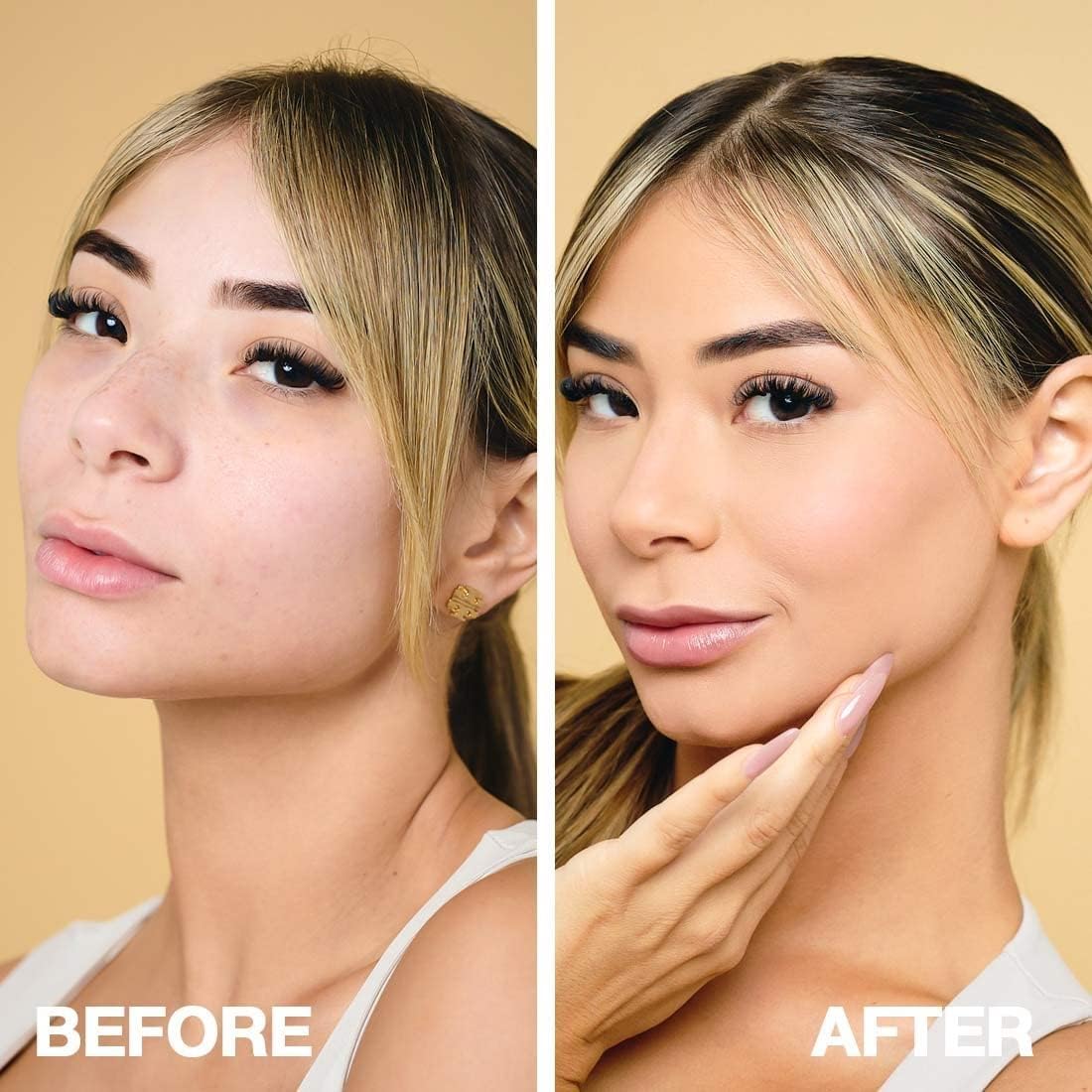 Palladio Full-Coverage Color Correction CC Cream, Oil-Free with Peptides & Vitamin C, Best for Correcting Redness and Uneven Skin Tone, Buildable Foundation Coverage (Light 22N)