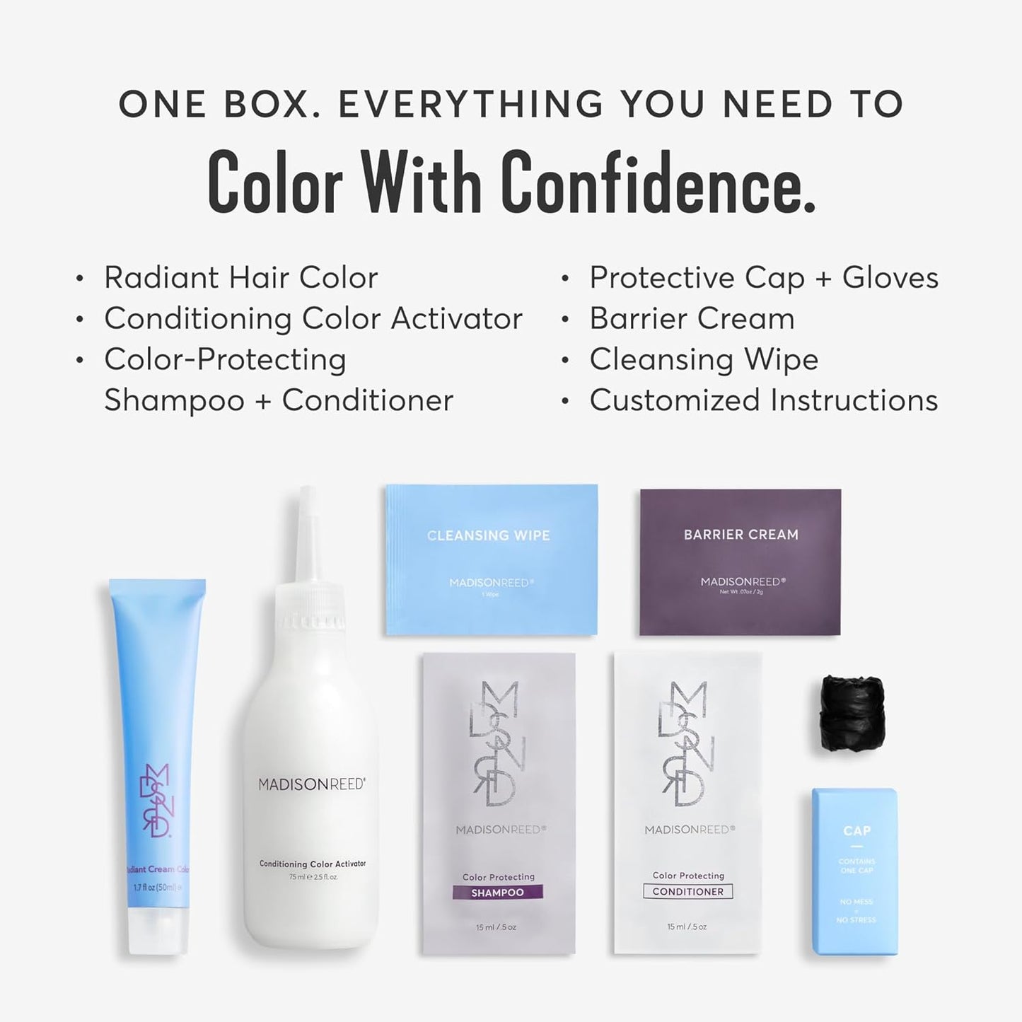 Madison Reed Radiant Hair Color Kit | 7NCR Light Copper Red (Vesuvius Red) for 100% Gray Hair Coverage | Dimensional Salon-Quality Permanent Hair Dye | PPD-Free & Ammonia-Free | 1 Pack