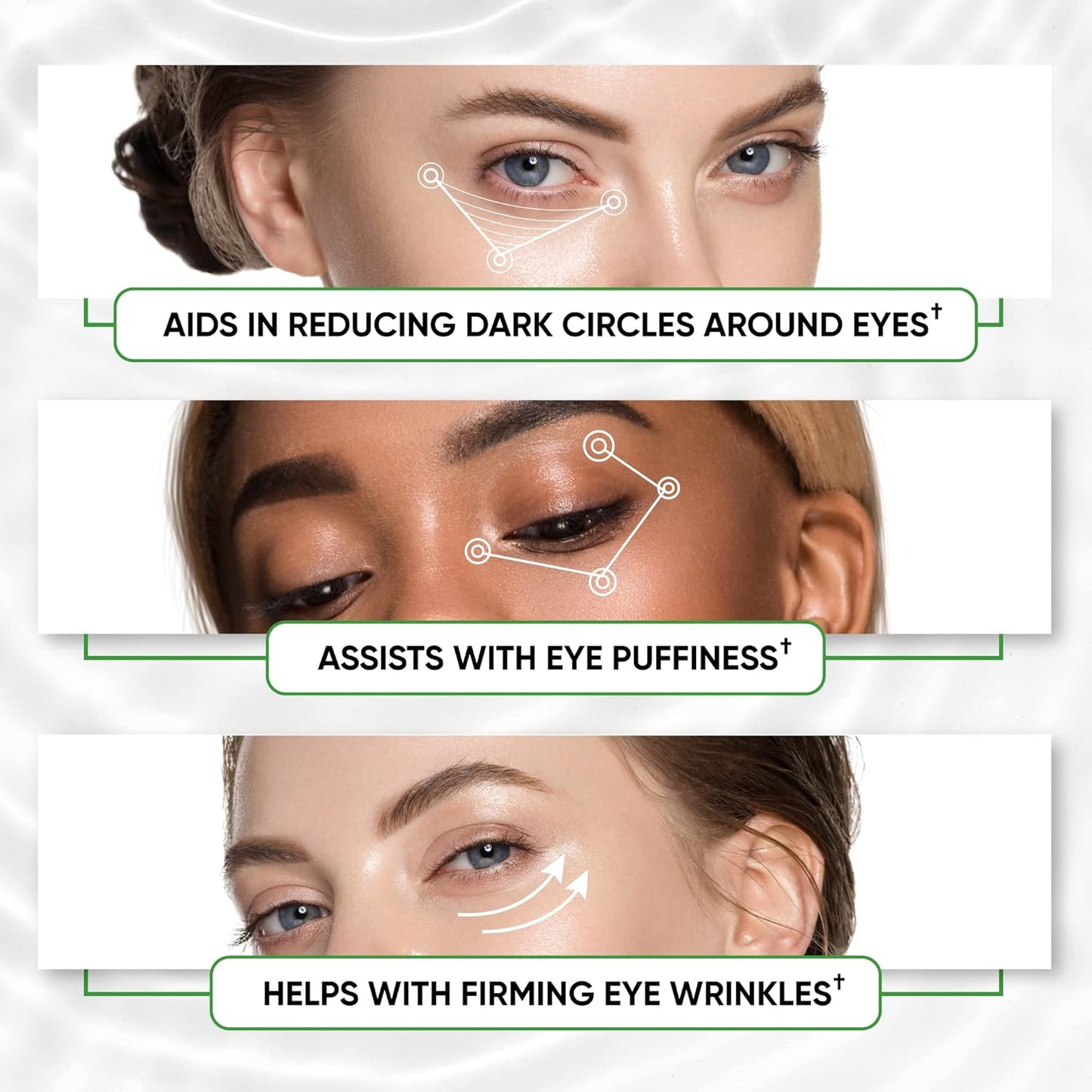 Under Eye Mask for Puffy Eyes, Dark Circles, Eye Bags, Puffiness, Wrinkles with Collagen - Hydrating - Green Tea Skincare - Anti-Aging Eye Patch Treatment Masks - 60 Under Eye Gel Pads