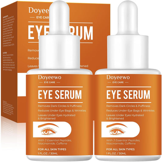 Birthday Gifts for Women,Dark Circles Under Eye Treatment For Puffiness And Bags Under Eyes Wrinkles Dark Circles,Eye Care,Skin Care,Caffeine Eye Serum,Eye Bag Remover Puffy Eyes Treatment Products