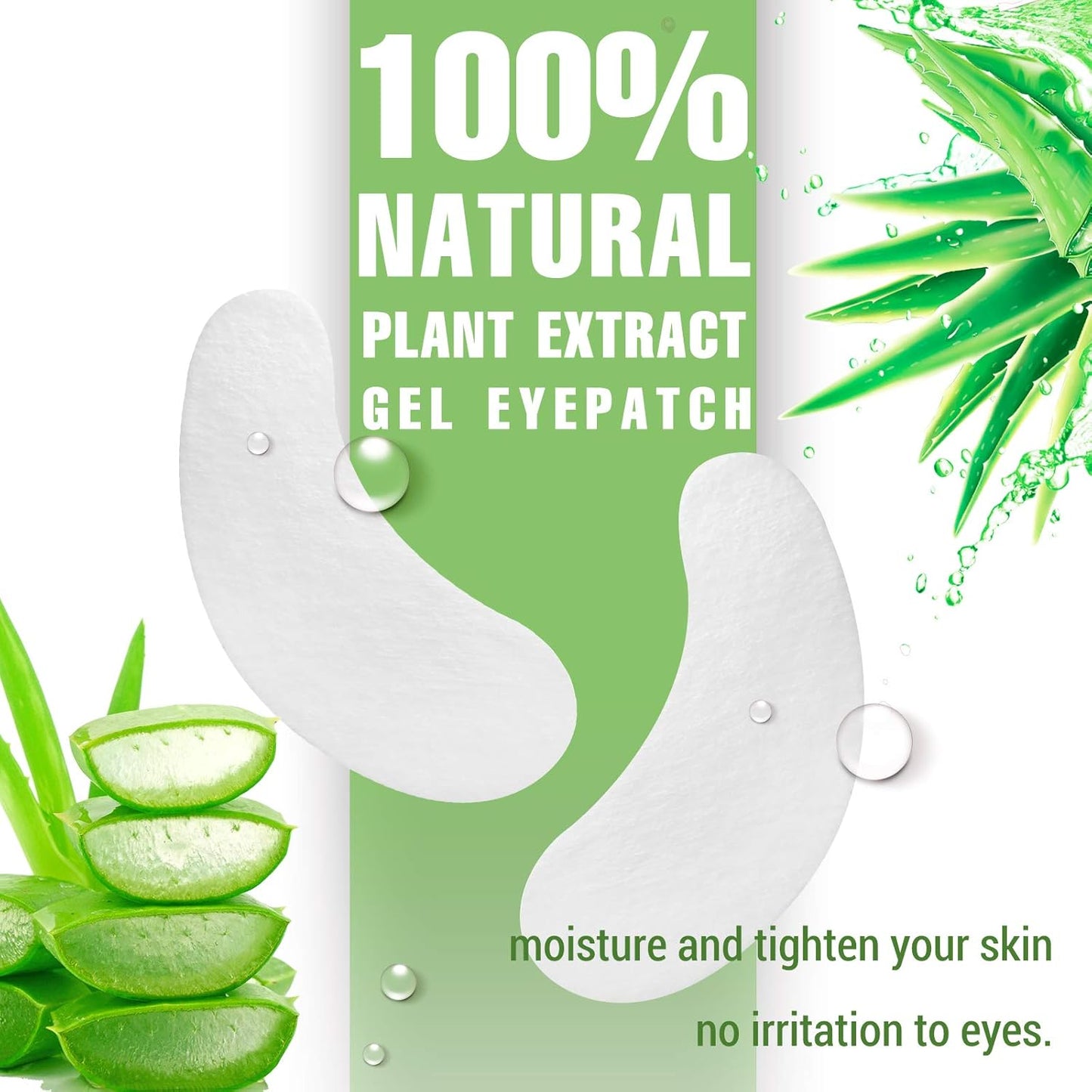 150 pairs GreenLife 100% Naturel Eyelash Extension Under Eye Gel Pads patches kit Collagen (50 150 300 Pairs) with Aloe Vera Hydrogel Eye Patches set for Eyelash Extension Supplies Tools