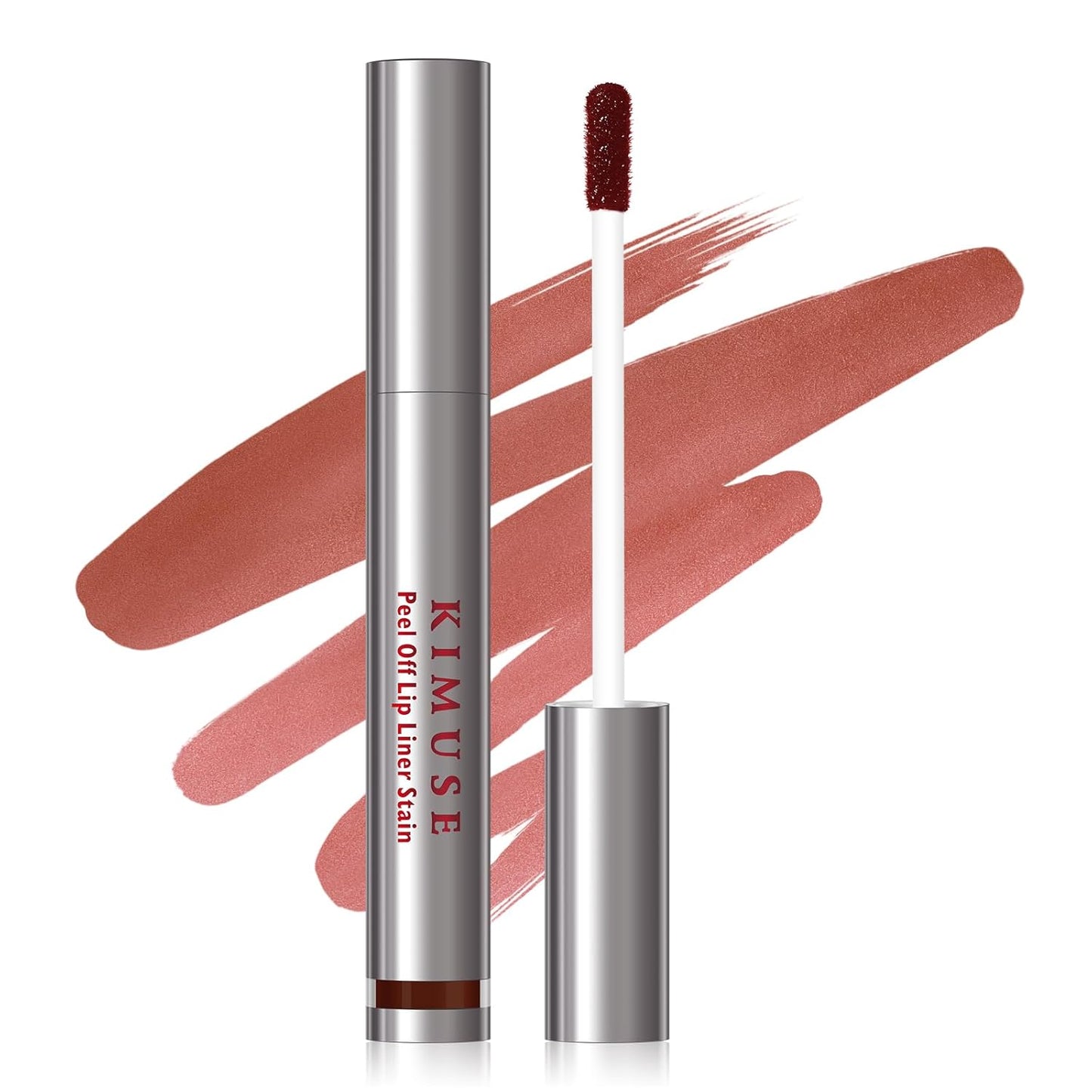 KIMUSE Peel Off Lip Liner Stain, Long Lasting Lip Tint Stain Peel Off, Waterproof, Transfer-Proof, Highly Pigmented Color Peel Off Lip Stain Liner, Matte Finish