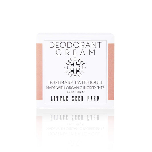 Little Seed Farm All Natural Deodorant Cream, Aluminum Free Deodorant for Women or Men, 2.4 Ounce - Rosemary Patchouli
