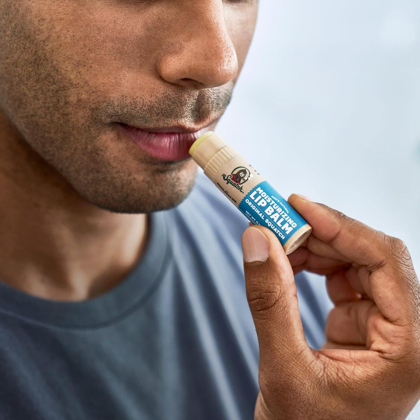 Dr. Squatch NEW Natural Lip Balm - Petrolatum, Paraben, Artificial Flavor-free - Shea Butter, Beeswax, Vitamin E - Original Squatch, Vanilla Bourbon, Coconut Cove, Wild Watermelon (0.25 oz, 4 Pack)