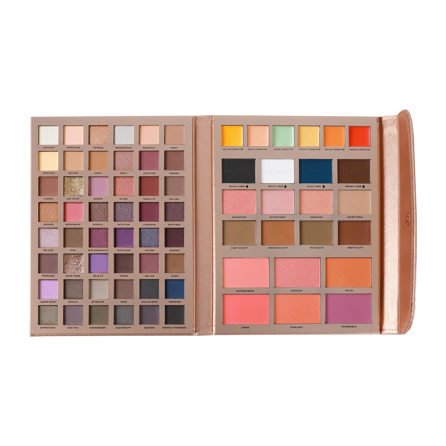 Profusion Cosmetics Artistry Attire 72pc Beauty Portfolio and complete Beauty Arsenal with Eyeshadows, Highlighters, and More in One, Versatile Beauty Essential with an All in One Makeup Kit