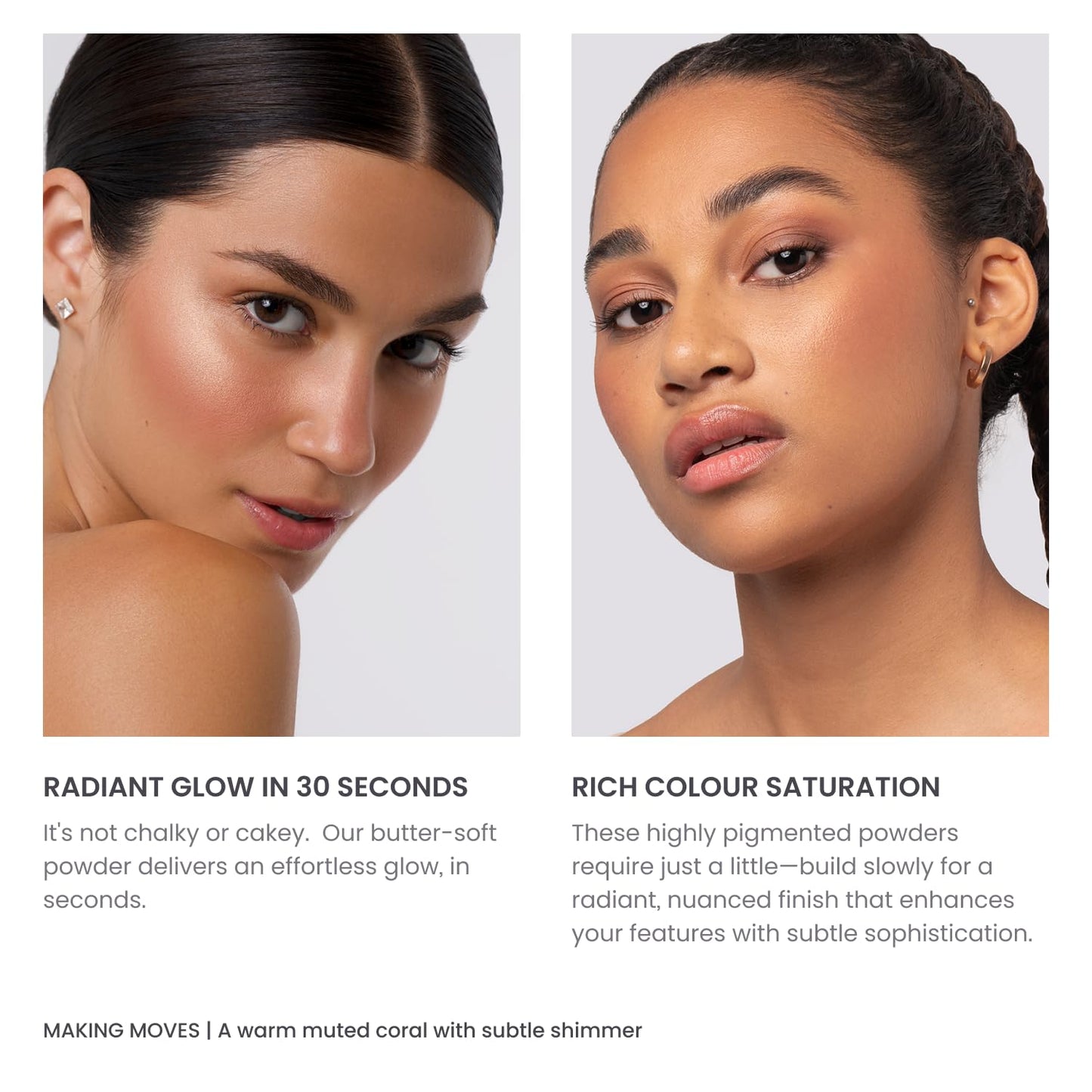 Phase Zero Makeup Powder Blusher - "Making Moves" - 4g / 0.141oz - Pigmented, Lightweight Powder Blushes for a Radiant, Natural Glow